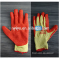 free samples cotton glove core latex coated work gloves with wrinkle